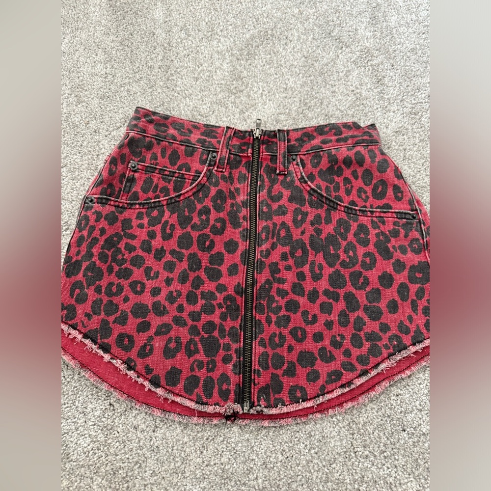 Cheetah print skirt